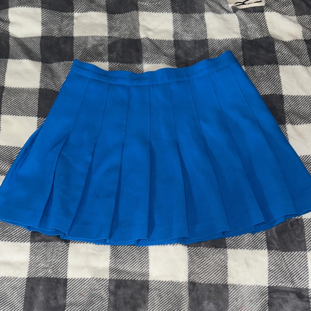 Head Women's Pleated Mini Skirts in Red, Yellow & Blue - Picture 3 of 5